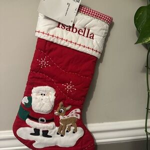 Pottery Barn Kids Red Christmas Stocking